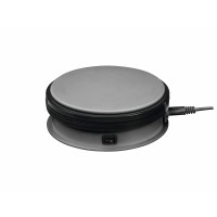 Piattaforma Pedana Rotante Motorizzata Base 15cm fino a 5kg silver