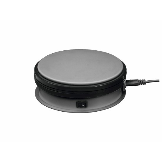 Piattaforma Pedana Rotante Motorizzata Base 15cm fino a 5kg silver