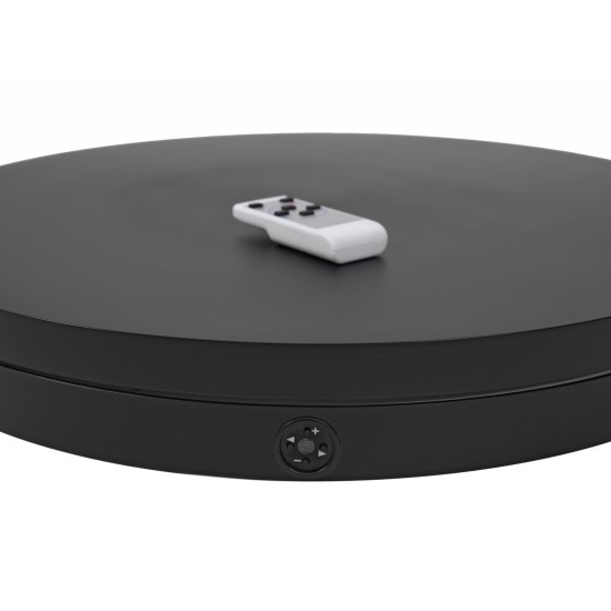 EUROPALMS Piatto Girevole Nero 60 cm con Capacità 150 kg – Supporto Rotante per Eventi e Allestimenti