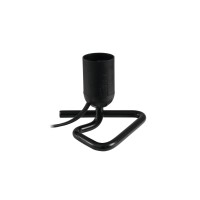 Portalampada Design Nero EUROLITE Triangle Base E-27 per Illuminazione Scenografica