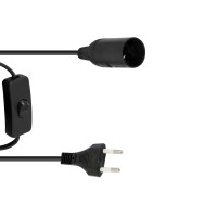 EUROLITE Portalampada E14 con Cavo Alimentazione e Interruttore - Illuminazione Professionale