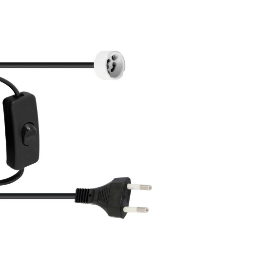 EUROLITE Portalampada GU10 con Cavo e Interruttore - Illuminazione Professionale