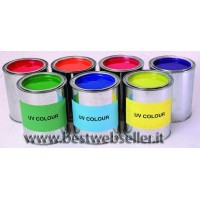 Barattolo Vernice UV Reagente alle luci di wood giallo 100ml