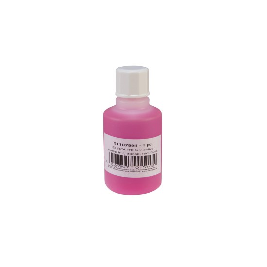 Inchiostro Reagente Agli UV, transp. rosso, 50ml