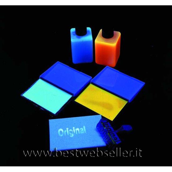 Inchiostro Reagente Agli UV, transp. blu, 50ml Inchiostro Reagente Agli UV, transp. blu, 50ml