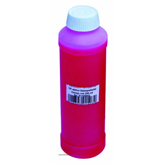 Inchiostro Reagente Agli UV, transp. rosso, 250ml Inchiostro Reagente Agli UV, transp. rosso, 250ml