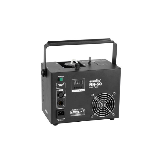 EUROLITE NH-50 Fazer DMX compatto 500W - Nebbia fine, angolo regolabile, serbatoio estraibile, controllo wireless opzionale