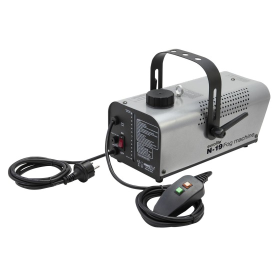 EUROLITE N-19 Macchina per Nebbia Argento 700W con Telecomando e Montaggio