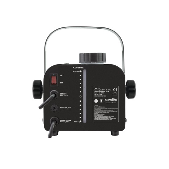 EUROLITE N-19 Macchina per Nebbia Argento 700W con Telecomando e Montaggio