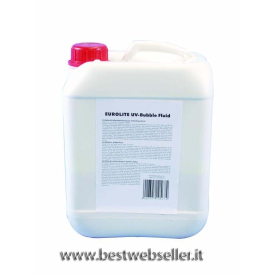 Liquido per bolle EUROLITE reagente agli uv 5l rosso Liquido per bolle EUROLITE reagente agli uv 5l rosso