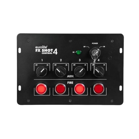 EUROLITE FX Shot Control 4 - Sistema di Controllo a 4 Canali per Effetti Confetti, Streamer e CO2
