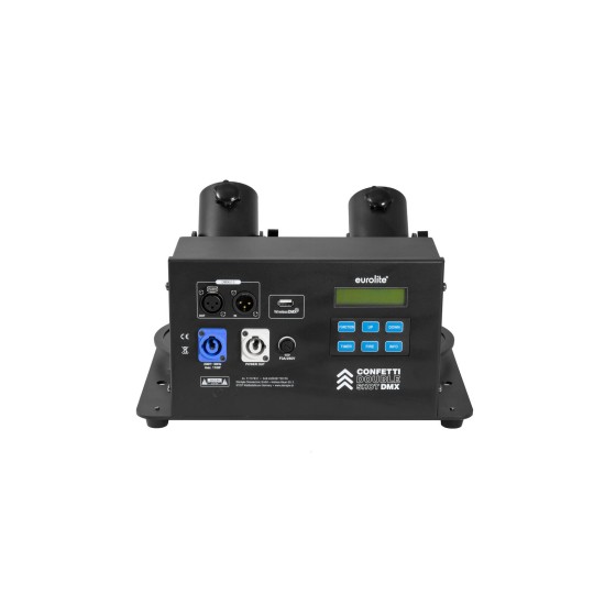 EUROLITE Confetti Double Shot DMX: Macchina Spara Coriandoli Professionale per Eventi