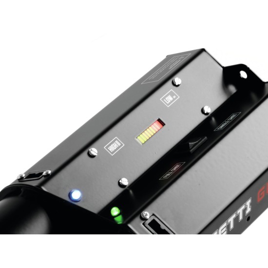 TCM FX Confetti Gun Cannone Elettrico Portatile per Coriandoli e Stelle Filanti con Portata 20 m