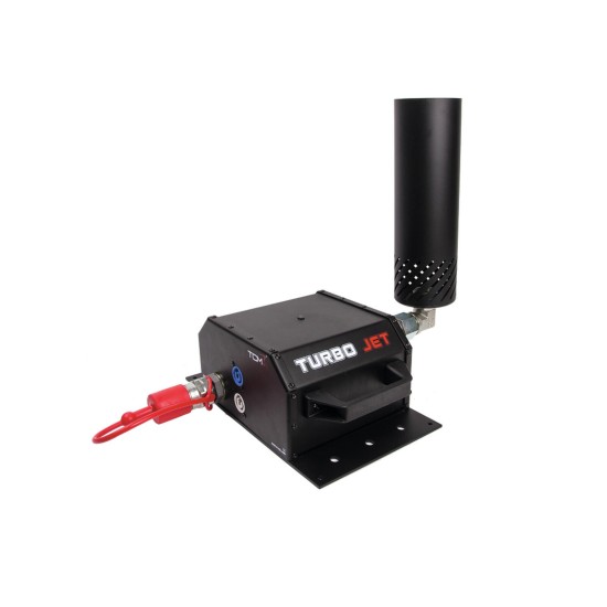TCM FX Turbo Jet: Proiettore di Nebbia con Angolo Regolabile e Effetto Luce DMX