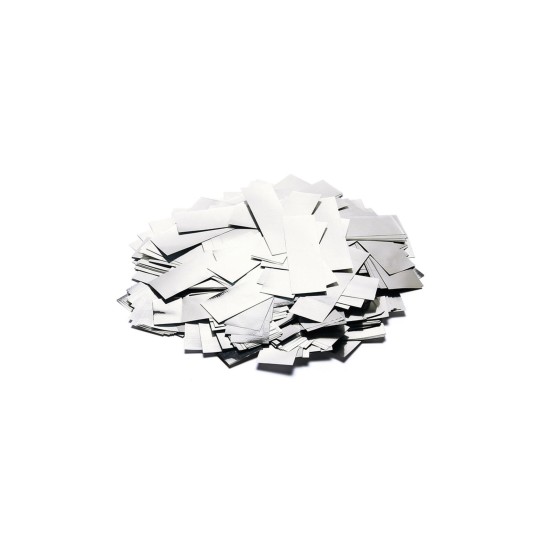 Coriandoli Metallici TCM FX Argento 55x18mm, 1 kg - Effetti Speciali per Eventi