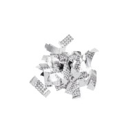 Coriandoli Metallici Argento 55x18mm – Effetto Laser per Eventi e Spettacoli, 1 kg