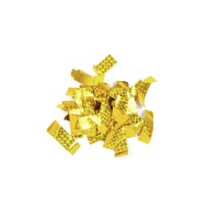 Coriandoli Metallici Rettangolari Oro 55x18mm, Effetto Laser - 1 kg