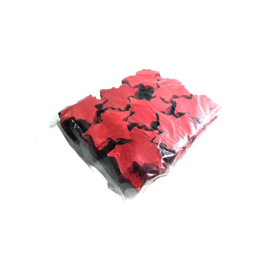 Coriandoli Effetto Foglie d'Acero Rosse 10x10cm - Ideali per Eventi e Spettacoli, 1kg