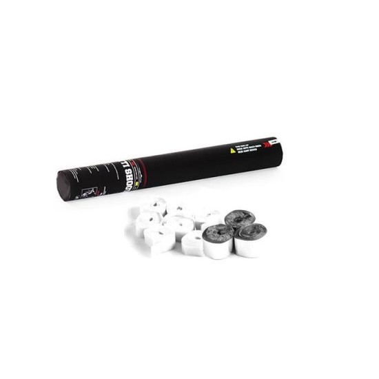 Cannone di Stelle Filanti a Mano TCM FX 50 cm Bianco/Argento