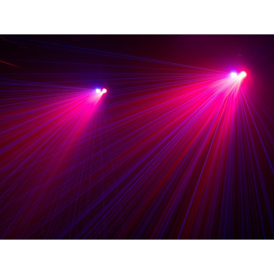 EUROLITE PolarStar RGB Laser con Effetto Stelle Colorate e Aurora Boreale LED