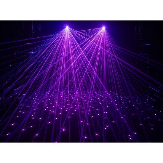 EUROLITE PolarStar RGB Laser con Effetto Stelle Colorate e Aurora Boreale LED