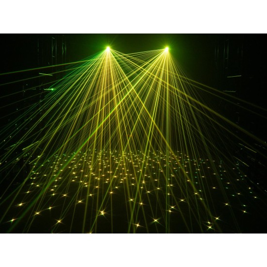 EUROLITE PolarStar RGB Laser con Effetto Stelle Colorate e Aurora Boreale LED