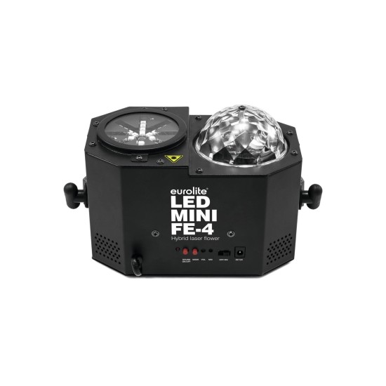 EUROLITE LED Mini FE-4 Hybrid Laserflower: Effetto Luce per Feste con Laser e LED
