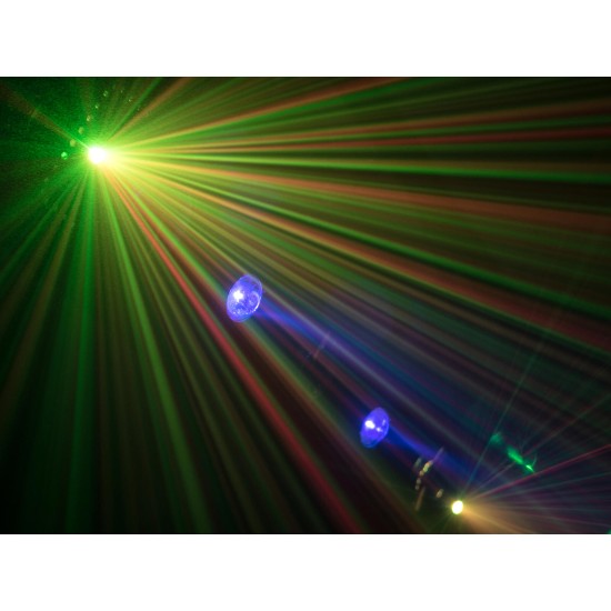 Proiettore LED EUROLITE Multi FX Laser Bar con Effetti DMX e Stroboscopio