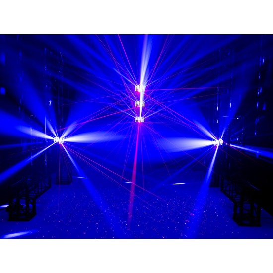 EUROLITE LED Laser Derby MK2: Effetto Luce Professionale con Laser RG e Stroboscopio