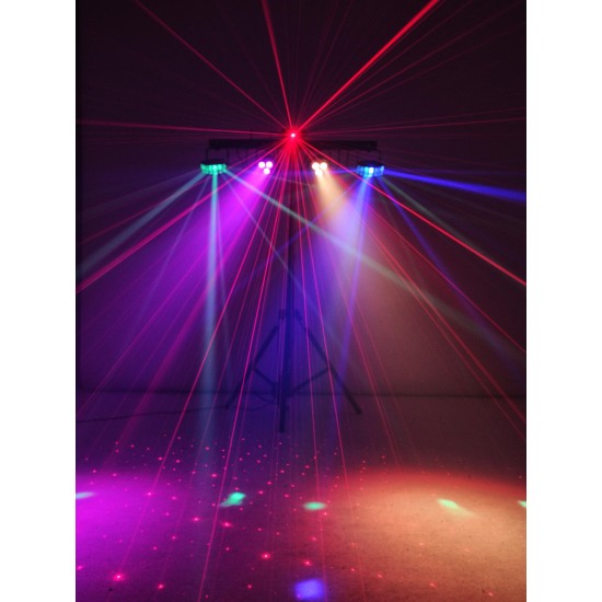 Eurolite LED KLS Laser Bar: Set di Luci FX Professionale con Effetti DMX e Laser
