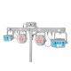 EUROLITE LED KLS Laser Bar FX Set Bianco con Effetti Luce DMX e Proiettore LED