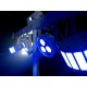 EUROLITE LED KLS Laser Bar FX Set Bianco con Effetti Luce DMX e Proiettore LED