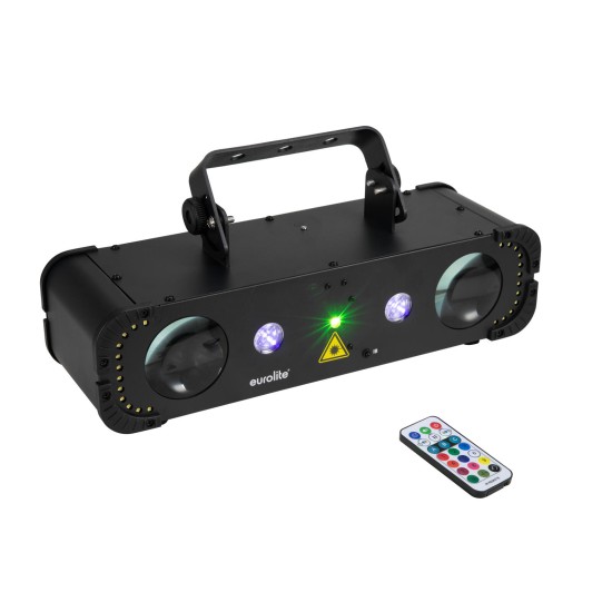 EUROLITE LED Compact Multi FX Laser Bar - Effetto Luce 4in1 DMX per Eventi Professionali