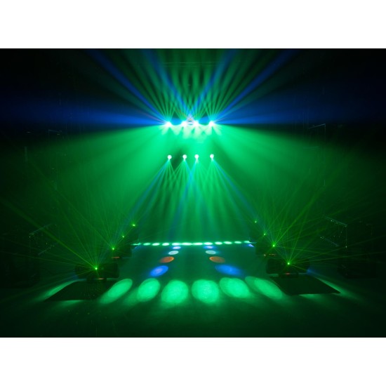 EUROLITE LED Compact Multi FX Laser Bar - Effetto Luce 4in1 DMX per Eventi Professionali
