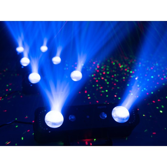 EUROLITE LED Compact Multi FX Laser Bar - Effetto Luce 4in1 DMX per Eventi Professionali