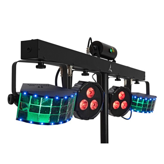 Eurolite LED KLS Laser Bar FX AIR: Sistema di Illuminazione Professionale con Telecomando RF e Effetti Speciali