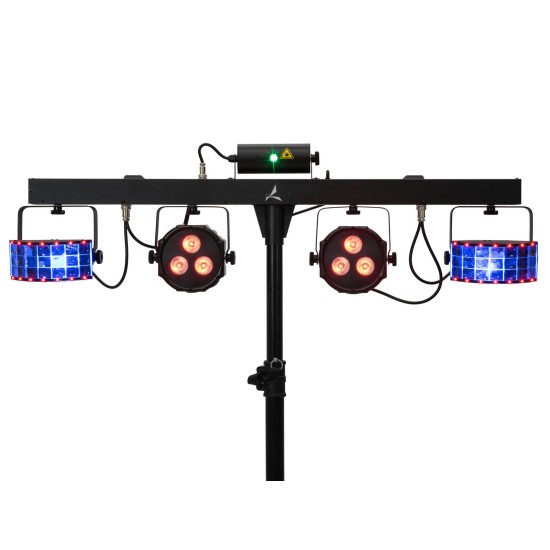 Eurolite LED KLS Laser Bar FX AIR: Sistema di Illuminazione Professionale con Telecomando RF e Effetti Speciali