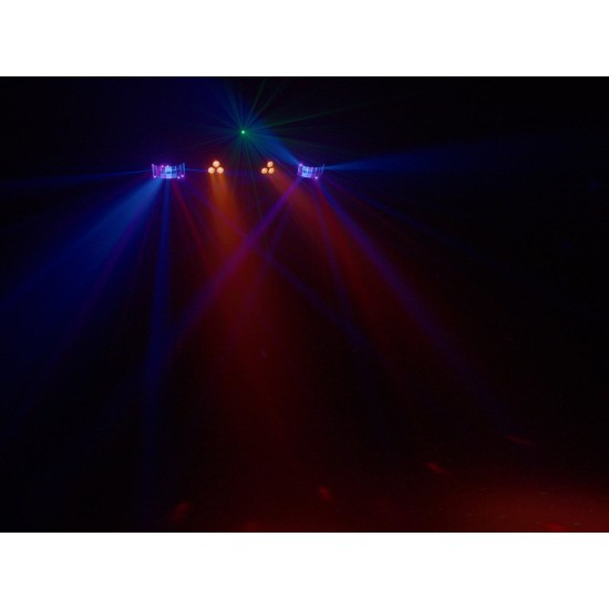 Eurolite LED KLS Laser Bar FX AIR: Sistema di Illuminazione Professionale con Telecomando RF e Effetti Speciali