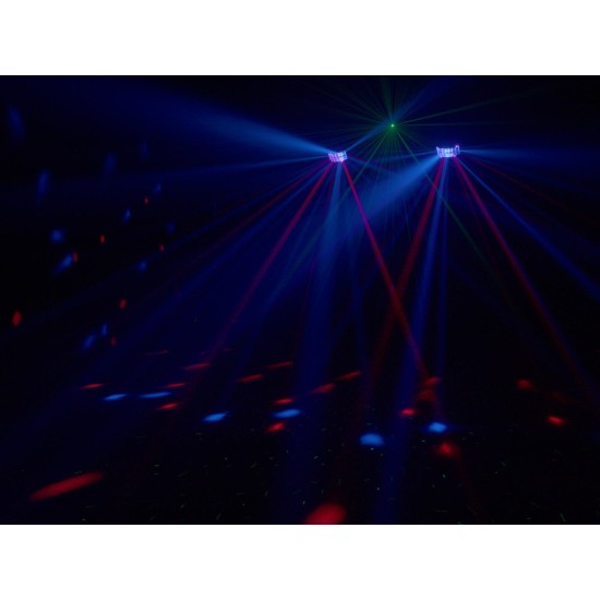 Eurolite LED KLS Laser Bar FX AIR: Sistema di Illuminazione Professionale con Telecomando RF e Effetti Speciali