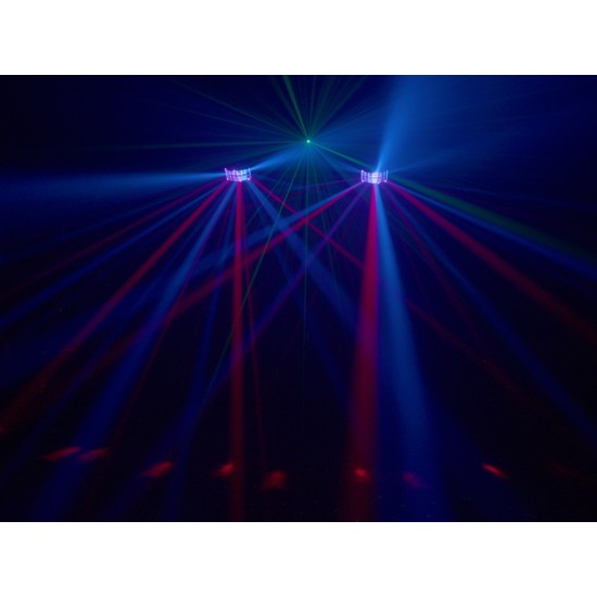 Eurolite LED KLS Laser Bar FX AIR: Sistema di Illuminazione Professionale con Telecomando RF e Effetti Speciali