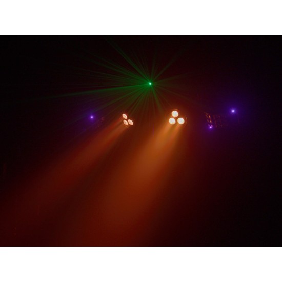 Eurolite LED KLS Laser Bar FX AIR: Sistema di Illuminazione Professionale con Telecomando RF e Effetti Speciali