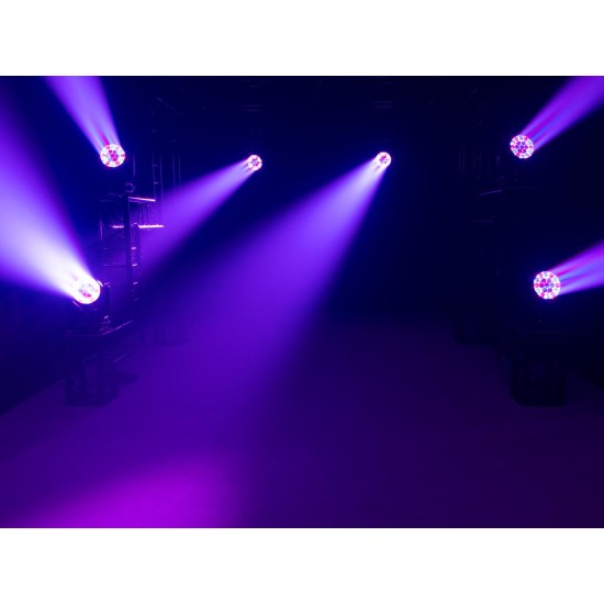 EUROLITE LED TMH-X4 Testa Mobile Wash Zoom RGBW 19x15W per Effetti Luce Professionali