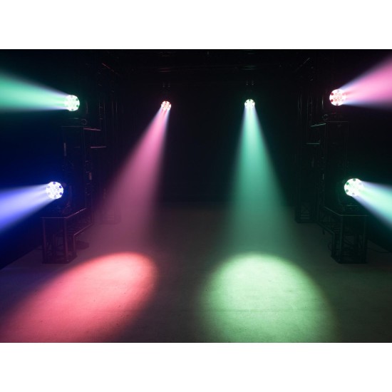 EUROLITE LED TMH-X4 Testa Mobile Wash Zoom RGBW 19x15W per Effetti Luce Professionali