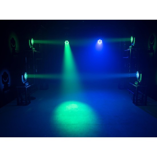 EUROLITE LED TMH-X4 Testa Mobile Wash Zoom RGBW 19x15W per Effetti Luce Professionali