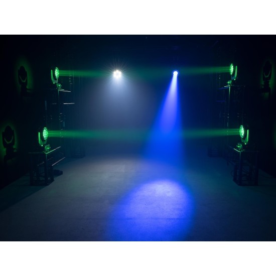 EUROLITE LED TMH-X4 Testa Mobile Wash Zoom RGBW 19x15W per Effetti Luce Professionali