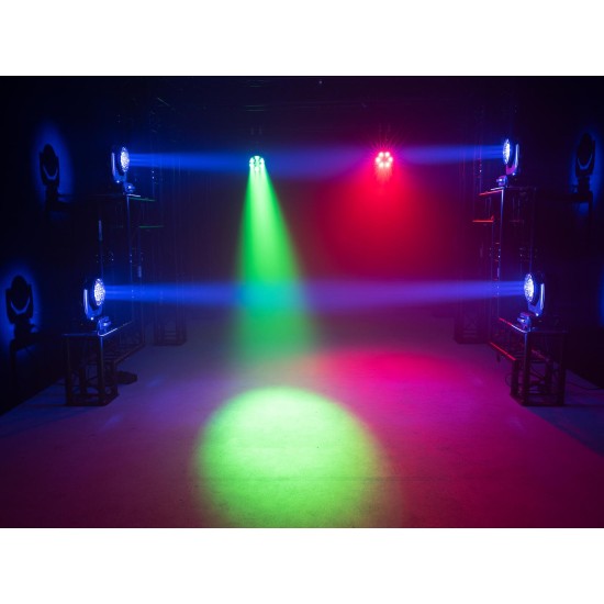 EUROLITE LED TMH-X4 Testa Mobile Wash Zoom RGBW 19x15W per Effetti Luce Professionali