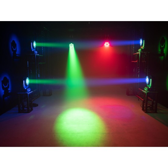 EUROLITE LED TMH-X4 Testa Mobile Wash Zoom RGBW 19x15W per Effetti Luce Professionali