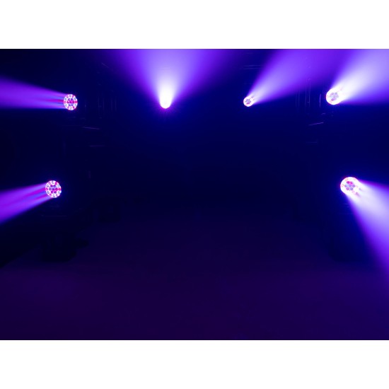 EUROLITE LED TMH-X4 Testa Mobile Wash Zoom RGBW 19x15W per Effetti Luce Professionali