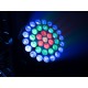 EUROLITE LED TMH-W555: Testa Mobile Wash Zoom RGBW con 37 LED per Effetti Scenografici