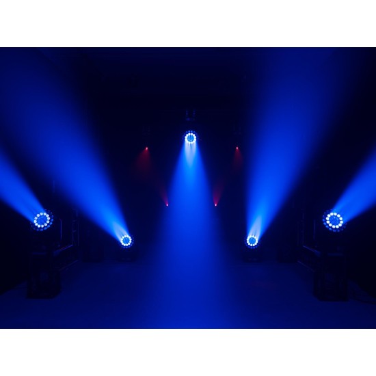 EUROLITE LED TMH-W555: Testa Mobile Wash Zoom RGBW con 37 LED per Effetti Scenografici